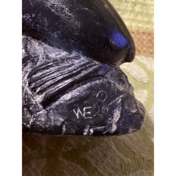 Wolf Original Handmade Soapstone 2 Seal & Otter Sculptures Figurine Made Canada - Picture 5 of 16